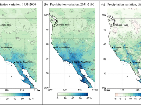 Precipitation regime change in Western North America: The role of Atmospheric Rivers.